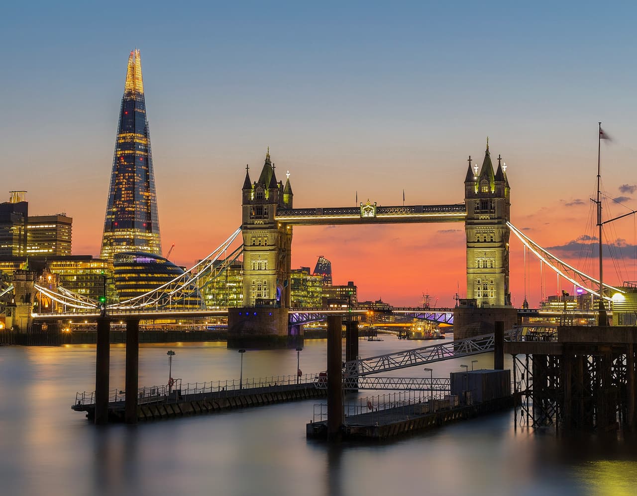 Tower Bridge at dusk